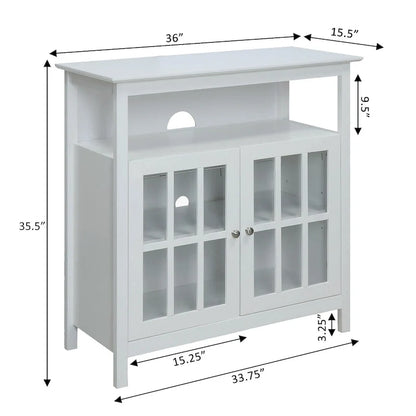 Mobile TV con armadietti contenitori Convenience Concepts Big Sur Highboy da 40 pollici