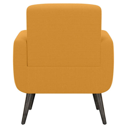 Poltrona di design di metà secolo Carson Carrington Keflavik, giallo senape