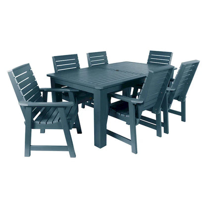 HIGHWOOD PROFESSIONAL Set da pranzo da esterno 7 pezzi 42x72
