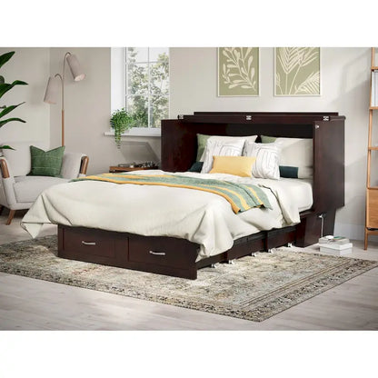Cassettone letto a scomparsa Chelsea Queen con materasso