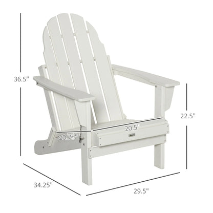 Sedia Adirondack pieghevole, sedie a sdraio in plastica HDPE per esterni per tutte le stagioni, per patio, terrazza e arredi da giardino