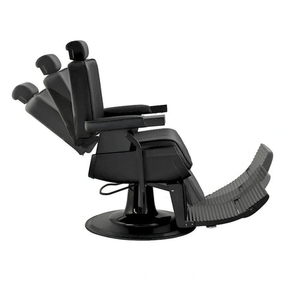Poltrona da barbiere JAXSON Heavy Duty Reclining Hydraulic Barbershop Chair, telaio nero