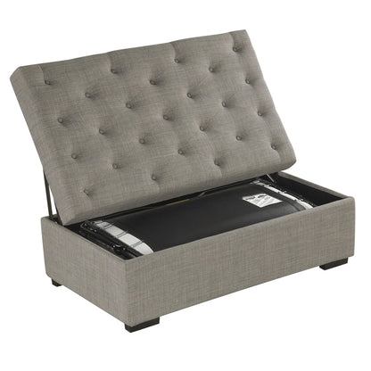 Divano Letto Pieghevole, Pouf da 49.6 con Divano Letto Pieghevole, Pouf Convertibile con Materasso Memory e Design Trapuntato