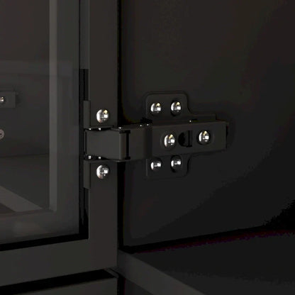 Armadio con ante in vetro da 120 cm con luce LED integrata