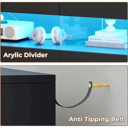 Cassettiera a 8 cassetti con luci LED