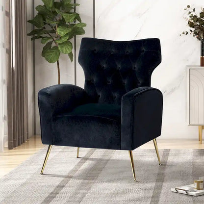 Sedia imbottita Abadiana Accent con base in metallo