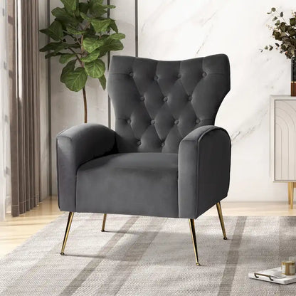 Sedia imbottita Abadiana Accent con base in metallo