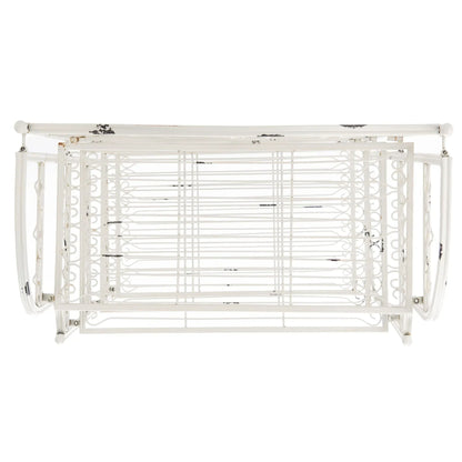 SAFAVIEH Bryn Scaffale da panettiere da esterno a 4 ripiani in ferro battuto vittoriano - 25 pollici L x 15 pollici P x 63 pollici H - 25 L x 15 P x 63 H