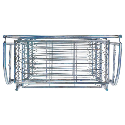 SAFAVIEH Bryn Scaffale da panettiere da esterno a 4 ripiani in ferro battuto vittoriano - 25 pollici L x 15 pollici P x 63 pollici H - 25 L x 15 P x 63 H