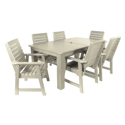 HIGHWOOD PROFESSIONAL Set da pranzo da esterno 7 pezzi 42x72