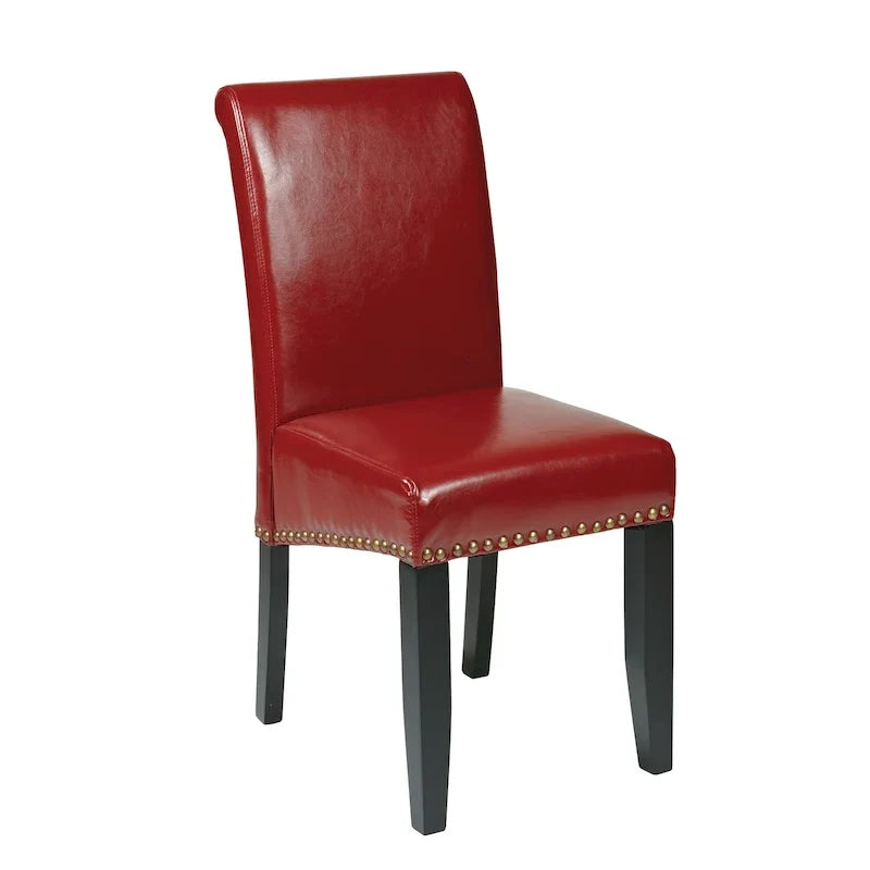 Sedia Copper Grove Five Bridge Eco Parsons in similpelle con borchie