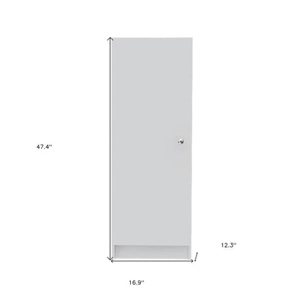HomeRoots Dispensa O Armadio Da Incasso Bianco Legno 47 - 16.9' X '47.4' X '12.3