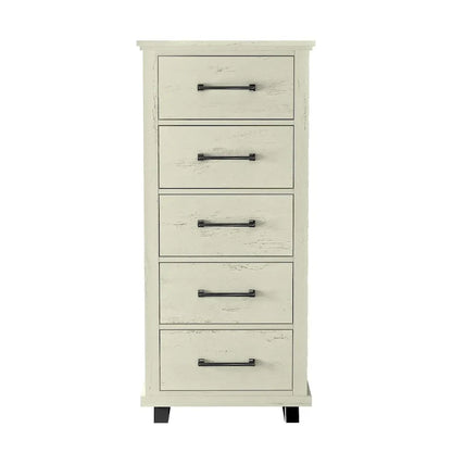 Set camera da letto 4 pezzi stile rustico - 2 comodini, 1 cassettone e 1 comò