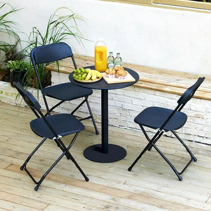 Sedia pieghevole in plastica da 10 pezzi capacità 158 kg per eventi, ufficio, matrimoni, feste, picnic, cucina, sala da pranzo