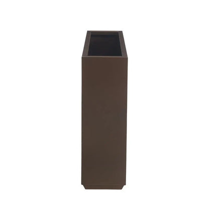 Vaso/fioriera metallica pesante per piante da esterno, fioriera in metallo lunga e alta 38Lx10Px30A pollici - 38x30x10
