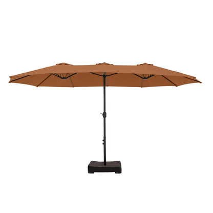 MAISON ARTS Ombrellone Doppio da 4,5 m, Extra Large, per Patio, con Base Inclusa