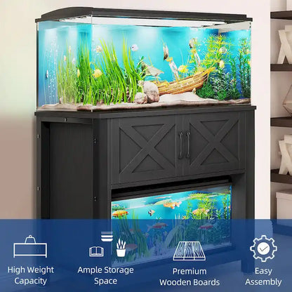 Mobiletto di supporto per acquario da 150-190 litri con prese elettriche