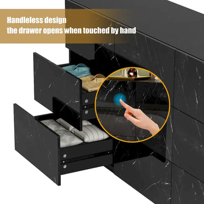 Cassettiera a 9 cassetti per camera da letto con luce