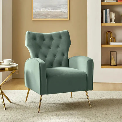 Sedia imbottita Abadiana Accent con base in metallo