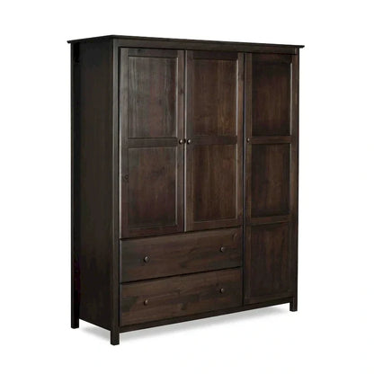 Armadio Grain Wood Furniture Shaker Wood a 3 ante - 60x72x22