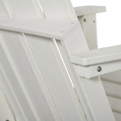 Sedia Adirondack pieghevole, sedie a sdraio in plastica HDPE per esterni per tutte le stagioni, per patio, terrazza e arredi da giardino