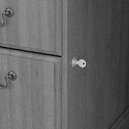 Scrivania Direzionale Bush Furniture Saratoga con Cassetti e Vani Contenitori