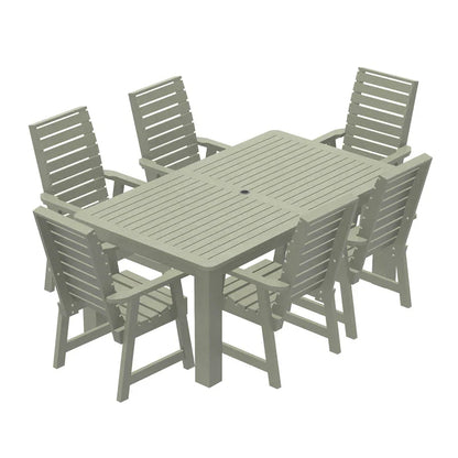 HIGHWOOD PROFESSIONAL Set da pranzo da esterno 7 pezzi 42x72