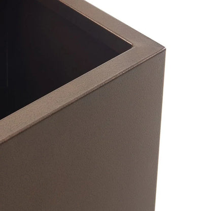Vaso/fioriera metallica pesante per piante da esterno, fioriera in metallo lunga e alta 38Lx10Px30A pollici - 38x30x10