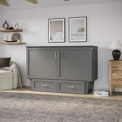 Cassettone letto a scomparsa Chelsea Queen con materasso