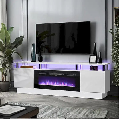 Mobile TV con caminetto da 70" con caminetto elettrico da 36"