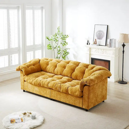 99.2  Divano profondo Chenille Comfort, Divano soffice effetto nuvola imbottito