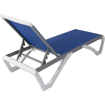 Kozyard Alan Sdraio Reclinabile Regolabile da Giardino con Telaio Completamente in Alluminio e Gambe in Resina di Polipropilene