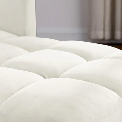 Divano letto 3 in 1 convertibile, poltrona e lettino, nero