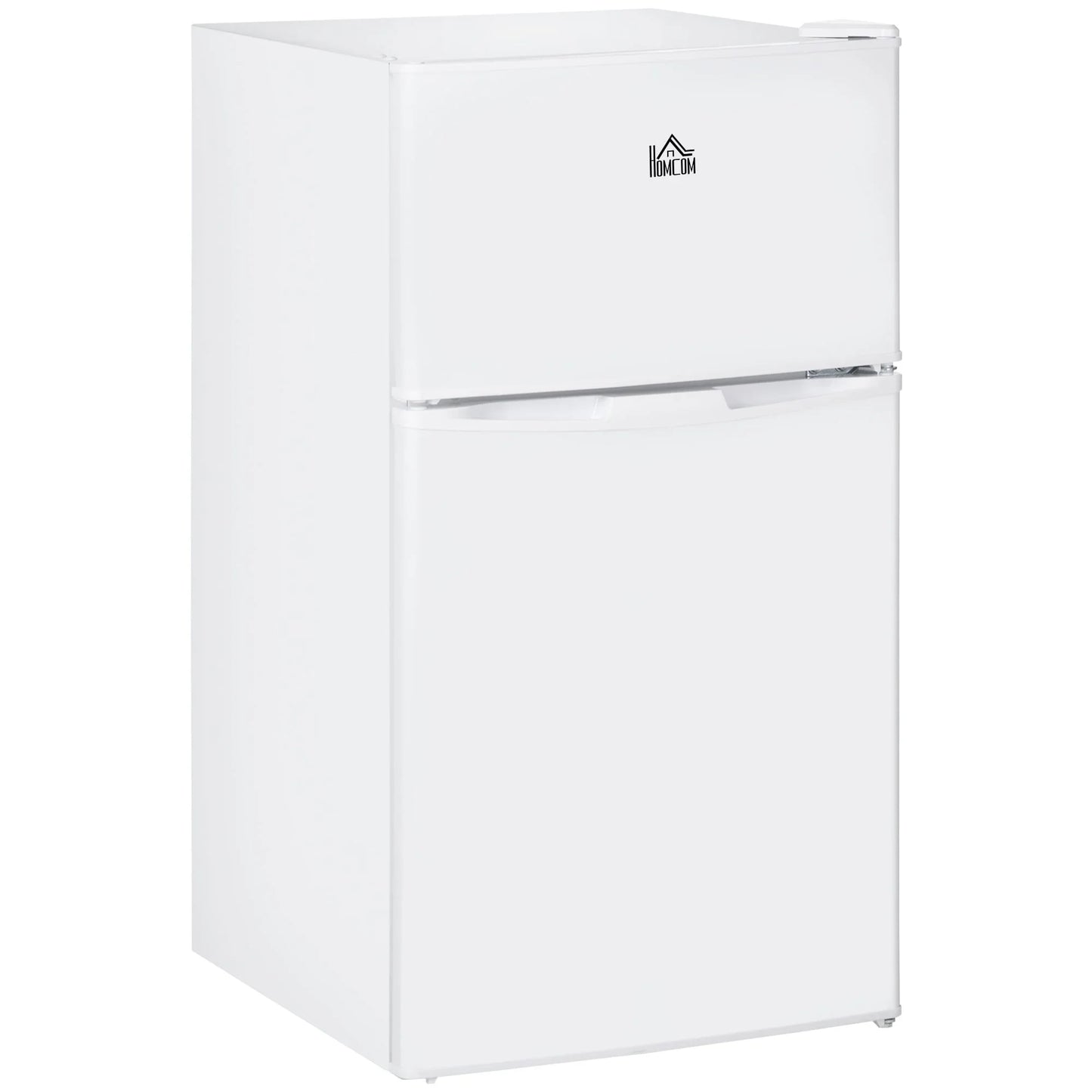 HOMCOM Mini Frigorifero a Doppia Porta con Congelatore, Frigo Compatto da 90 litri con Ripiano Regolabile, Termostato Regolabile