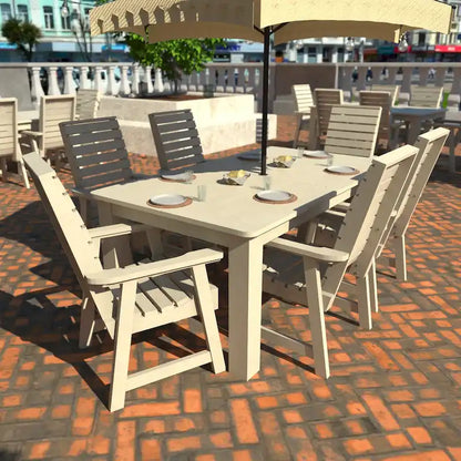 HIGHWOOD PROFESSIONAL Set da pranzo da esterno 7 pezzi 42x72