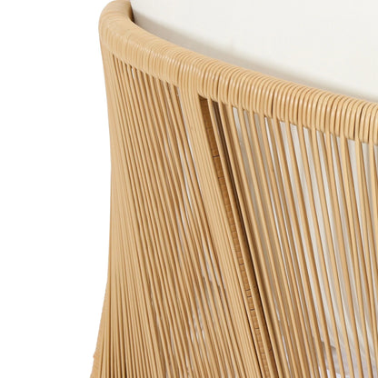 Set di poltrone da esterno Jabe in legno di acacia e vimini di Christopher Knight Home