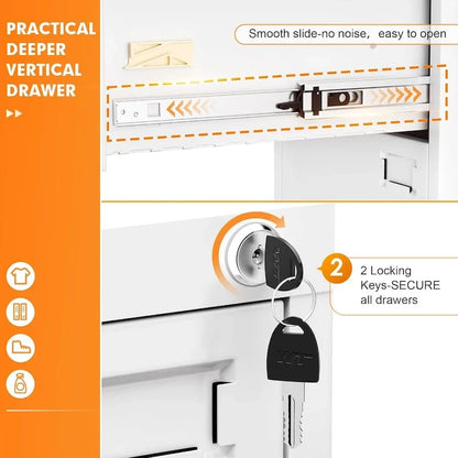 Classificatore verticale/mobile a 3 cassetti per ufficio domestico