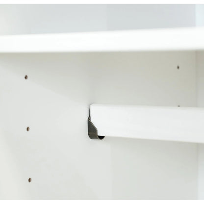 Palace Imports Armadio Kyle a 4 Ante in 100% Legno Massello con Ante in Legno Massello o a Specchio