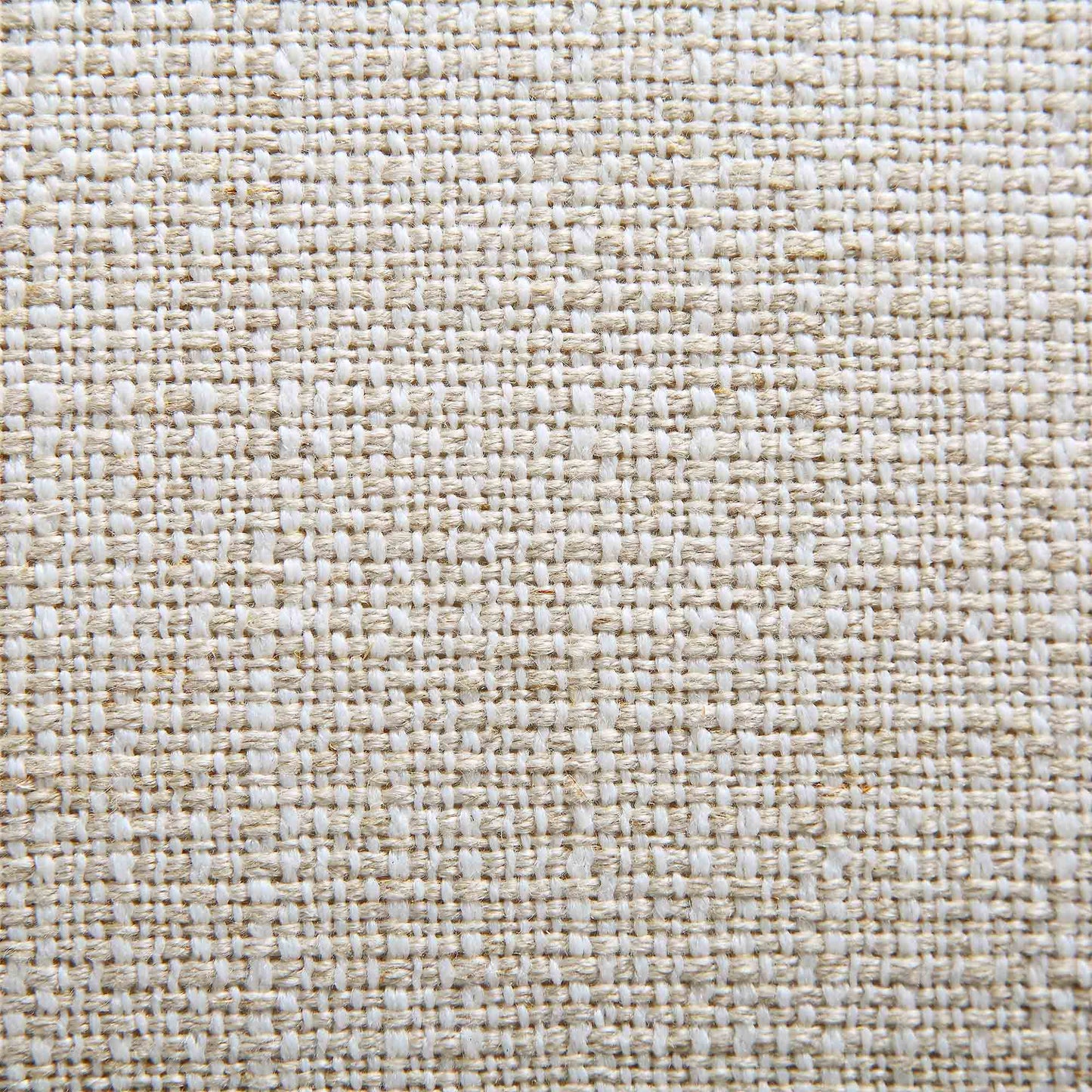 Divano curvo a 3 posti con cuscini a sfera, misto lino beige