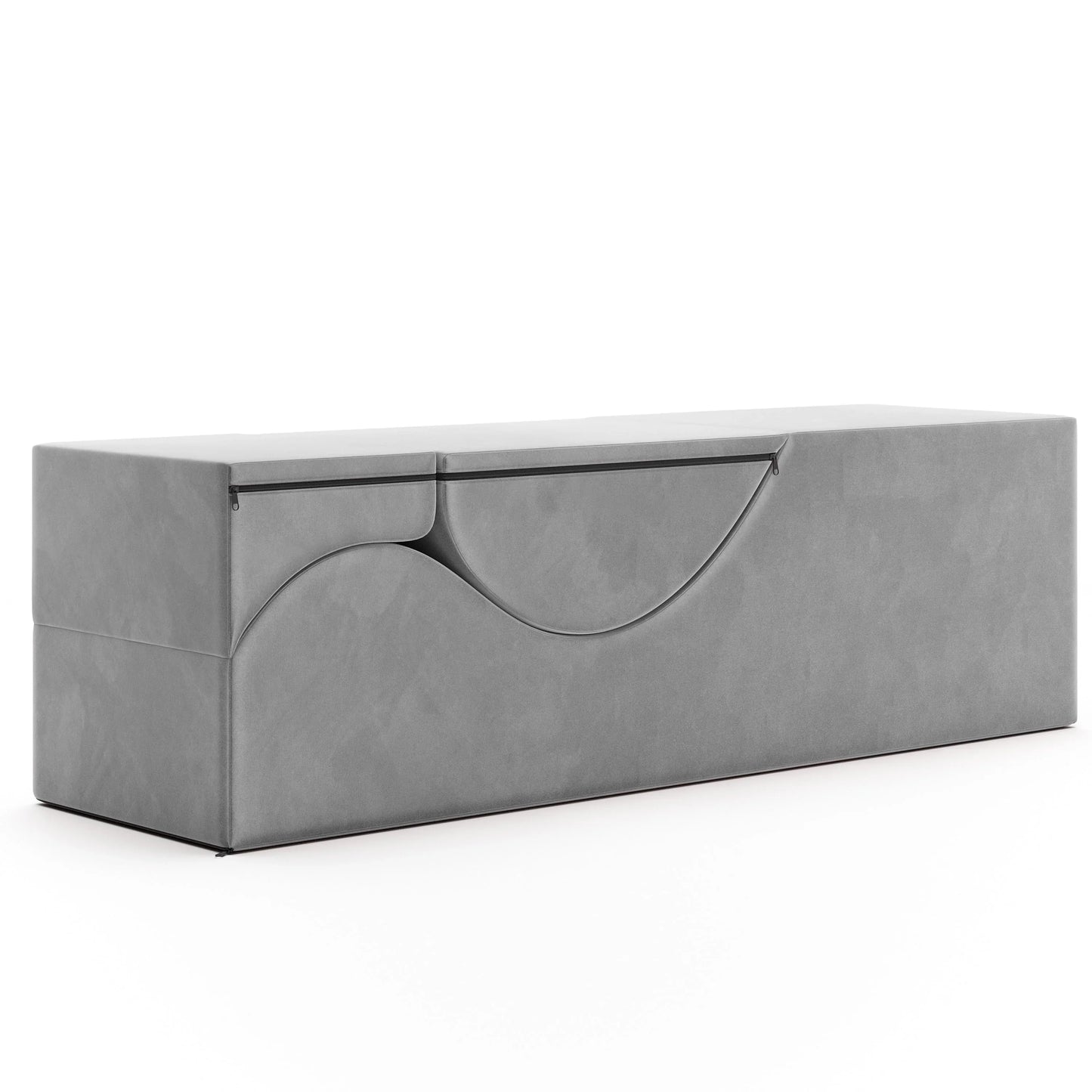 Avana Kami Chaise convertibile / Yoga e Massaggio - Pouf 2 in 1 con sedia a sdraio yoga pieghevole a scomparsa, Microvelvet - N/D