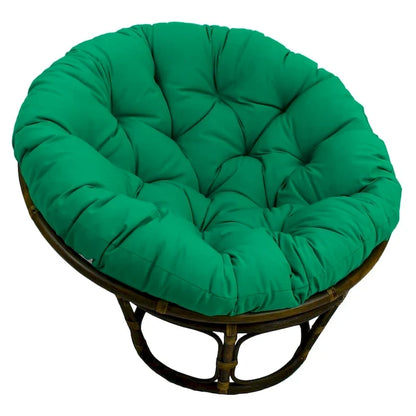 Sedia Papasan in rattan da 42 pollici con cuscino in twill