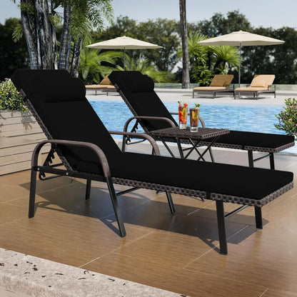 Set di 3 Chaise Lounge da Esterno Kullavik