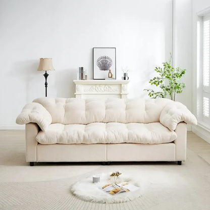 99.2  Divano profondo Chenille Comfort, Divano soffice effetto nuvola imbottito