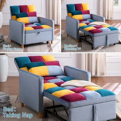 Aukfa Divano Letto Trasformabile per Una Persona con Cuscino