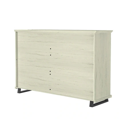 Set camera da letto 4 pezzi stile rustico - 2 comodini, 1 cassettone e 1 comò