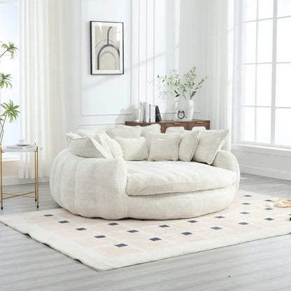 Comodo divano letto matrimoniale Loaf, divano letto oversize con braccioli