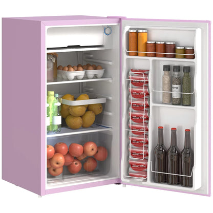 Mini-réfrigérateur de 3,2 pi³ avec congélateur, réfrigérateur compact à porte unique avec thermostat réglable pour chambre à coucher