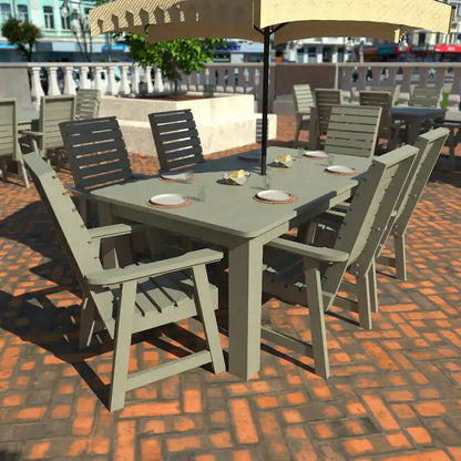 HIGHWOOD PROFESSIONAL Set da pranzo da esterno 7 pezzi 42x72