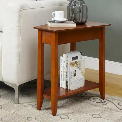 Convenience Concepts Tavolino a cuneo American Heritage con ripiano