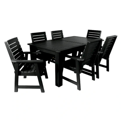 HIGHWOOD PROFESSIONAL Set da pranzo da esterno 7 pezzi 42x72